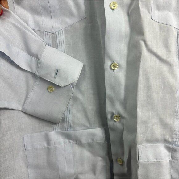 Givenchy Paris Light Blue Shirt Button-Up Dress Long Sleeve Shirt Men's Size XL - Picture 6 of 10